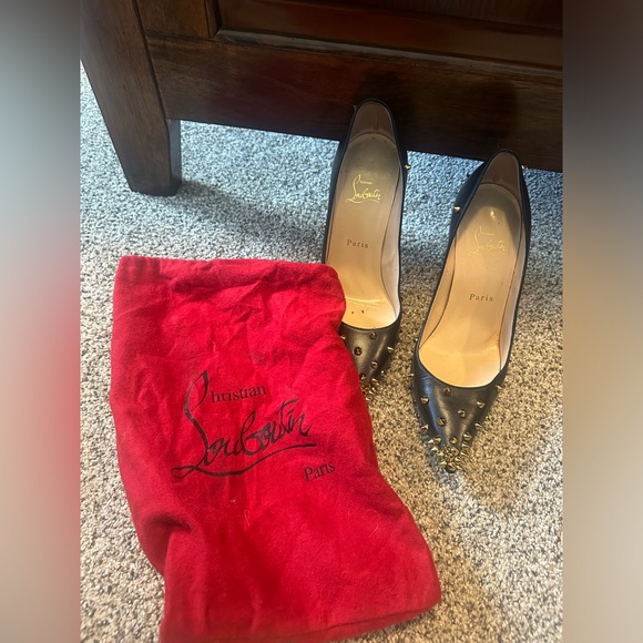 Gold Degraspike Christian Louboutin Spike heels - Picture 3 of 16